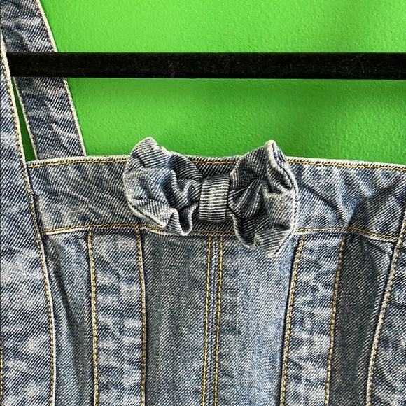 Vintage Marc Jacobs Denim Bustier Denim Crop Top - Picture 2 of 7